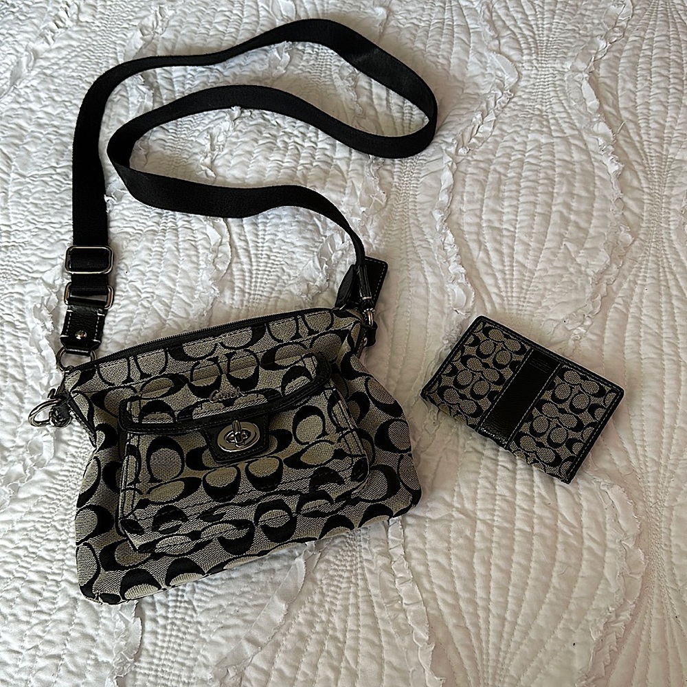 Coach purse and wallet set.
